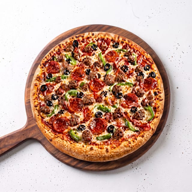 The Works Pizza.