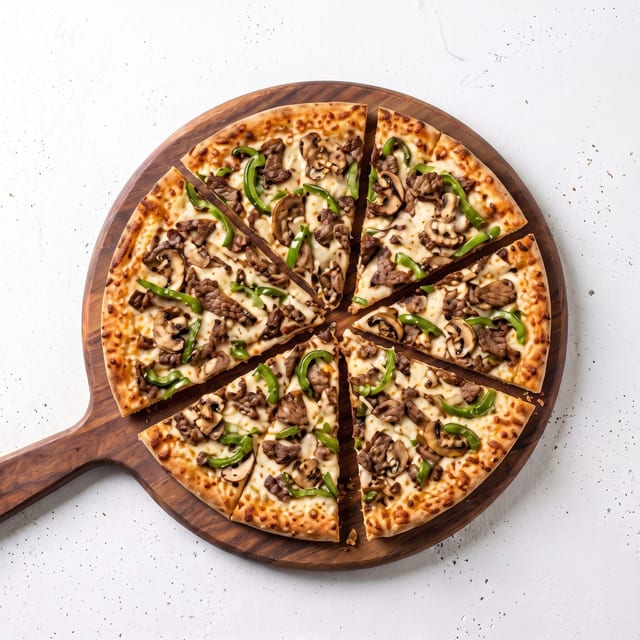 Philly Cheesesteak Pizza.